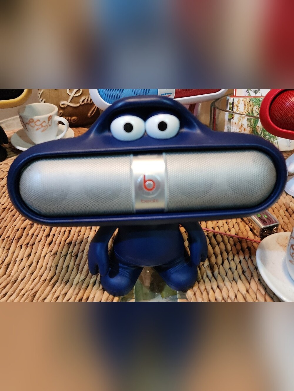 Beats by Dre Pill Portable Bluetooth Speaker - Rare Silver And RARE BLUE DUDE